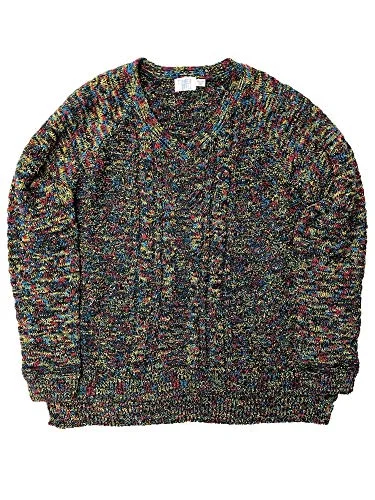 Time and Tru Plus Size Womens Black V-Neck Knit Red Yellow Blue Winter Sweater XXXL