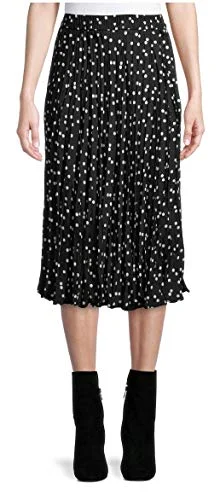 Black Dot Crinkle Skirt — xxxl