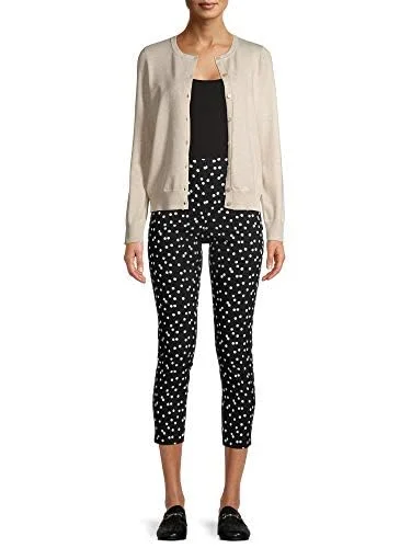 Time & Tru Women's Millennium Skinny Pants (10, Black Dot) — 2