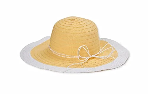 Packable Floppy Hat — (tan/white)