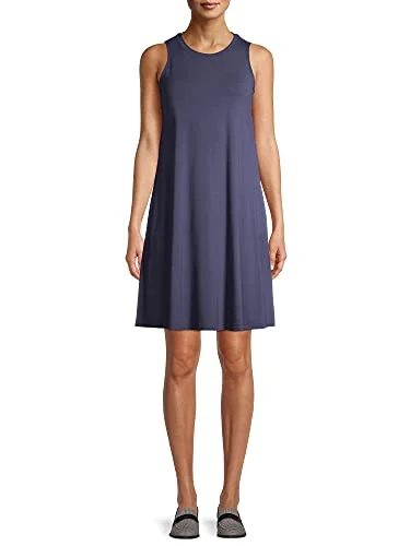 Sleeveless Knit Dress — (dark iris