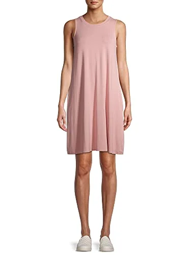 Sleeveless Knit Dress — (pink