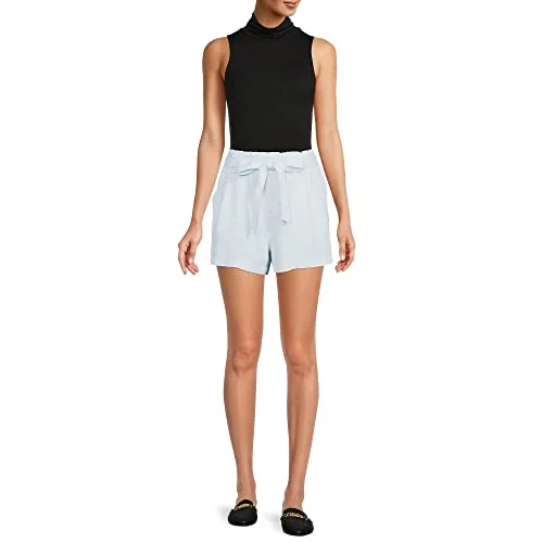 Time and Tru Women's Belted Tencel Shorts (2XL, Sunbleached Wash) — 3