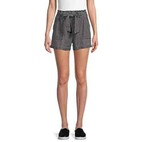 Belted Tencel Shorts — (xl