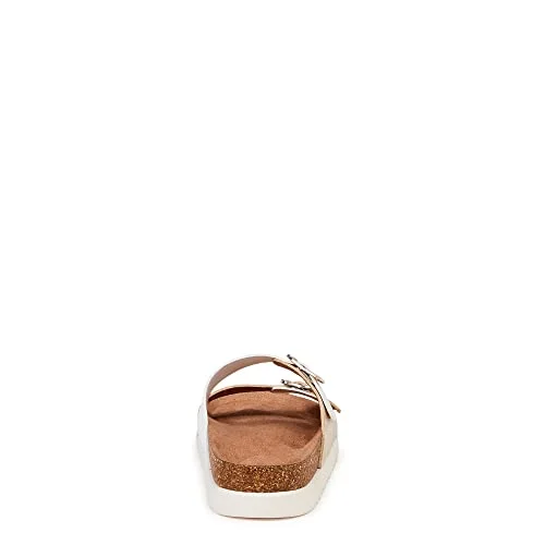 Time and Tru Women's Platform Footbed Sandals (11, Metallic, numeric_11) — 4