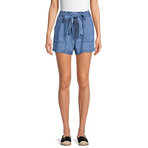 Belted Tencel Shorts — (3xl