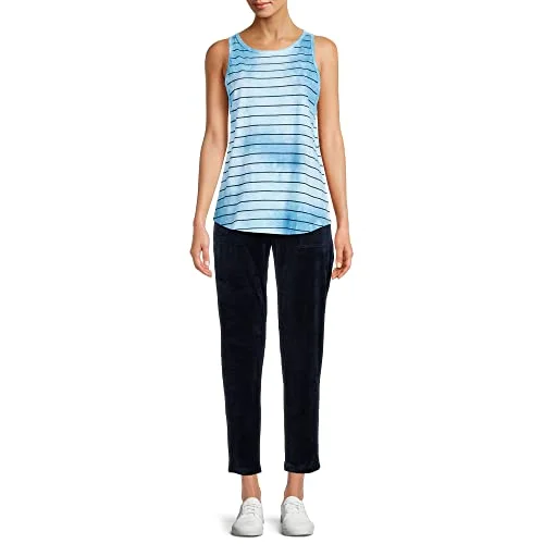 Time and Tru Women's Swing Tank Top (Medium, Blue) — 3
