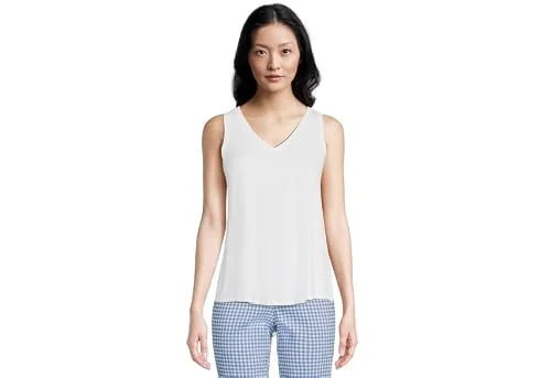 High Rise Curvy Jeans — low v-neck tank top alpha