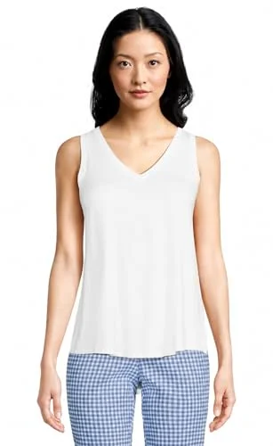 High Rise Curvy Jeans — low v-neck tank top alpha