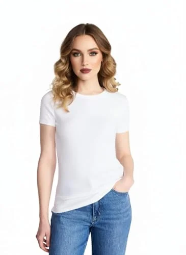 Short Sleeve V-Neck Tee — ribbed medium