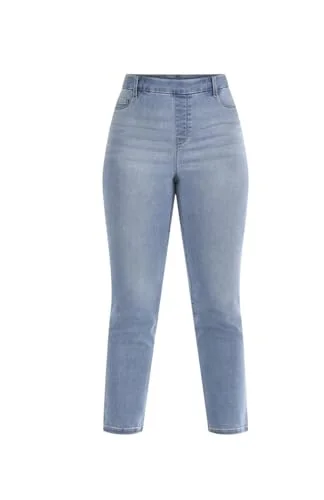 High Rise Denim Jeggings — Time and Tru Women’s High Rise Straight 